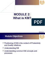 What Is KM?: APO Workshop On Implementing KM