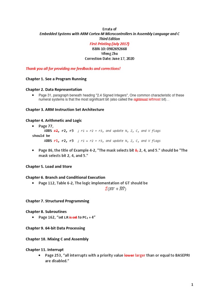 Errata for ARM Cortex-M Systems Guide | PDF | Analog To Digital ...