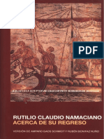 Rutilio Namaciano, Claudio. - Acerca de Su Regreso (2008) PDF