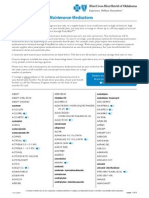 Commonly Prescribed Maintenance Medications