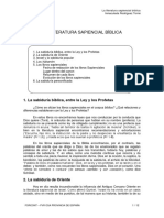 TEMA La - Literatura - Sapiencial - Biblica PDF