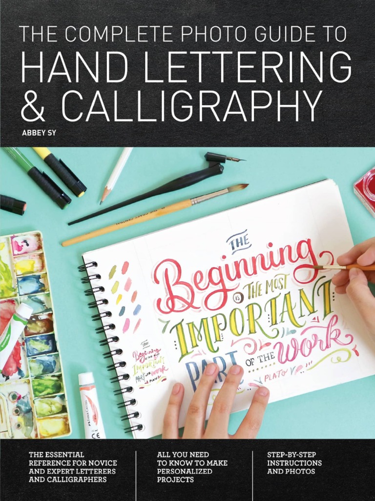 Daily Mindful Lettering Book: Daily Mindful Lettering Book and Pens | Hand  Lettering Doodle Workbook | Caligraaphy Tracing Book | Hand Lettering