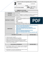 PLA-PBC-001 Lección Protocolo de Bioseguridad - Hogienización y Lavado de Manos