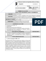 PLA-PBC-001 Lección Protocolo de Bioseguridad - Bioseguridad y Desinfección de Herramientas y Equipos