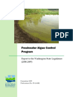 Freshwater Algae Control Program: Report To The Washington State Legislature (2008-2009)