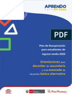 Secundaria Orientacionesrecuperacion Docentes 1 PDF