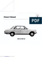 Owner's Manual Mercedes W114 W115