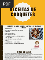 RECEITAS DE CROQUETES