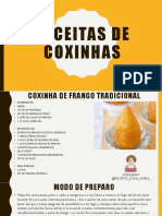RECEITAS DE COXINHAS