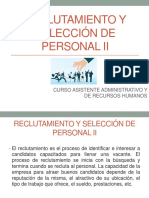 Reclutamiento y Selección de Personal Ii