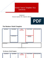 Business Model Canvas Template /key Questions: Assignment: Resource Speaker: Ms. Crispina B. Almonte