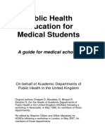 Public Health Education For Medical Students