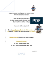 Síntesis y evaluación antimicrobiana de derivados híbridos de fluoroquinolonas con tetrazol