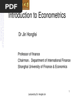 Introduction To Econometrics