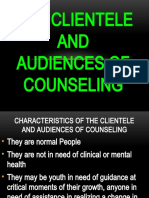 The Clientele AND Audiences of Counseling