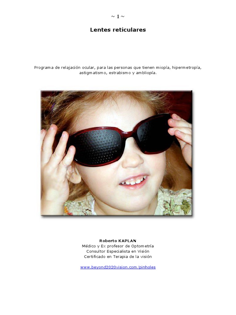 Gafas estenopeicas Prevención de la miopía Astigmatismo Hombres Mujeres  Gafas con agujeros pequeños Aliviar la fatiga