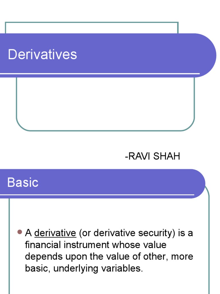 Derivatives | PDF
