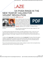 Frances Fox Piven Rings in The New Year By Calling for Violent Revolution