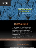 (The Behavioristic Approaches) : Theories of First Language Acquisition