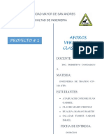 PROYECTO 1 TRAFICO II-2019 Carta PDF