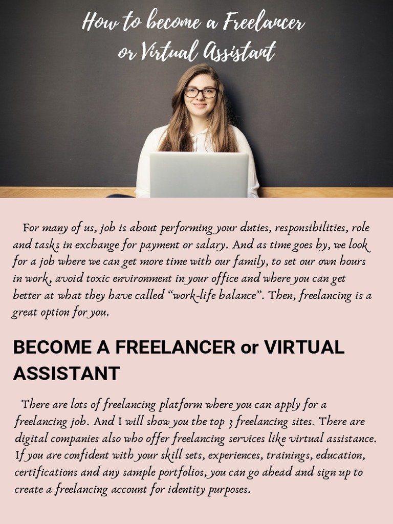 Becoming a Freelance Virtual Assistant | PDF