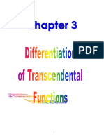 Chapter - 3 - Differentiation - of - Transcendental - Functions - PDF Filename UTF-8''Chapter 3 - Differentiation of Transcendental Functions PDF