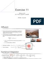 Exercise 11: Diffusion in 2D Adi, Thomas Algorithm, Openmp