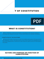 Concept of Constitution