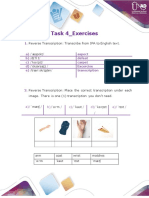 Phonetics and Phonology - Task 4 - Exercises