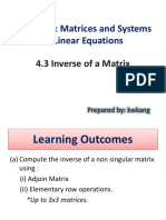 4.3 Inverse of A Matrix PDF
