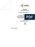 Act 6 Taller Modelo Financiero