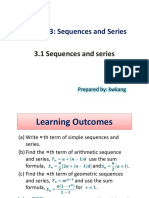 3.1 Sequences and Series