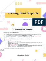 Writing Book Reports by Slidesgo VV