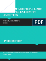Design of Artificial Limbs