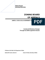Zoning Board of Appeals: Includes All Statutory Changes Through The 2005 Legislative Session