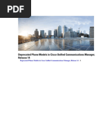 Deprecated Phone Models in Cisco Unified Communications Manager, Release 14