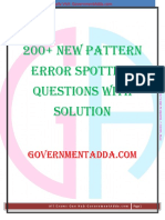 Error Spotting New Pattern PDF