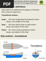Ship Motion Types and Effects at Sea | PDF | Ships | Rotation