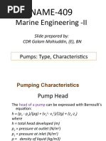 Lecture 4 - Pump Characteristics