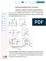 PDF Combinacion de Esfuerzos Axiales y Por Flexion DD - PDF