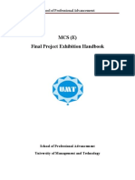 SPA Final Project Exhibition Handbook