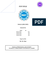 FYP Documentation Template - Supervisor