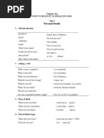 Personal Details: Chapter One How To Build Up To Speak English Unit 1