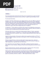 G.R. No. 130316 January 24, 2007 ERNESTO V. YU and ELSIE O. YU, Petitioners, Baltazar Pacleb