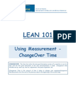 Lean 101: Using Measurement - Changeover Time