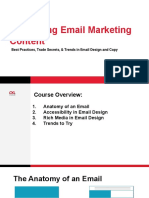 Optimizing Email Marketing Content: Best Practices, Trade Secrets, & Trends in Email Design and