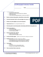 PH-02: Clinical Photography Production Checklist: Date: Name