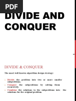 Divide and Conquer