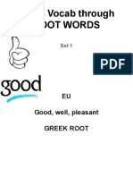 Acing Vocab Through ROOT WORDS - Set 1 (EU)