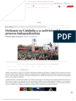 Detienen en Cataluña A 21 Activistas Del Proceso Independentista